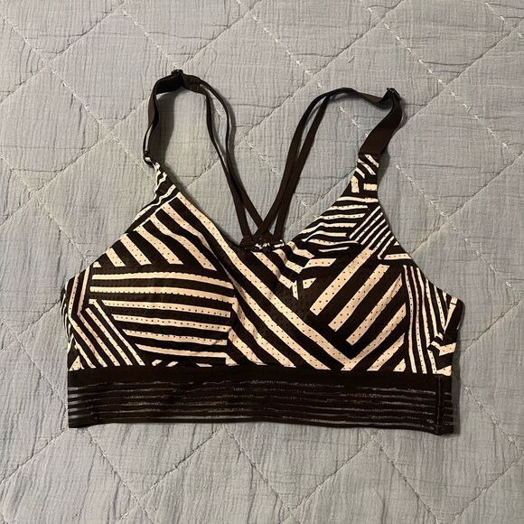 Victoria Sport Striped Bra 34B - Picture 1 of 4
